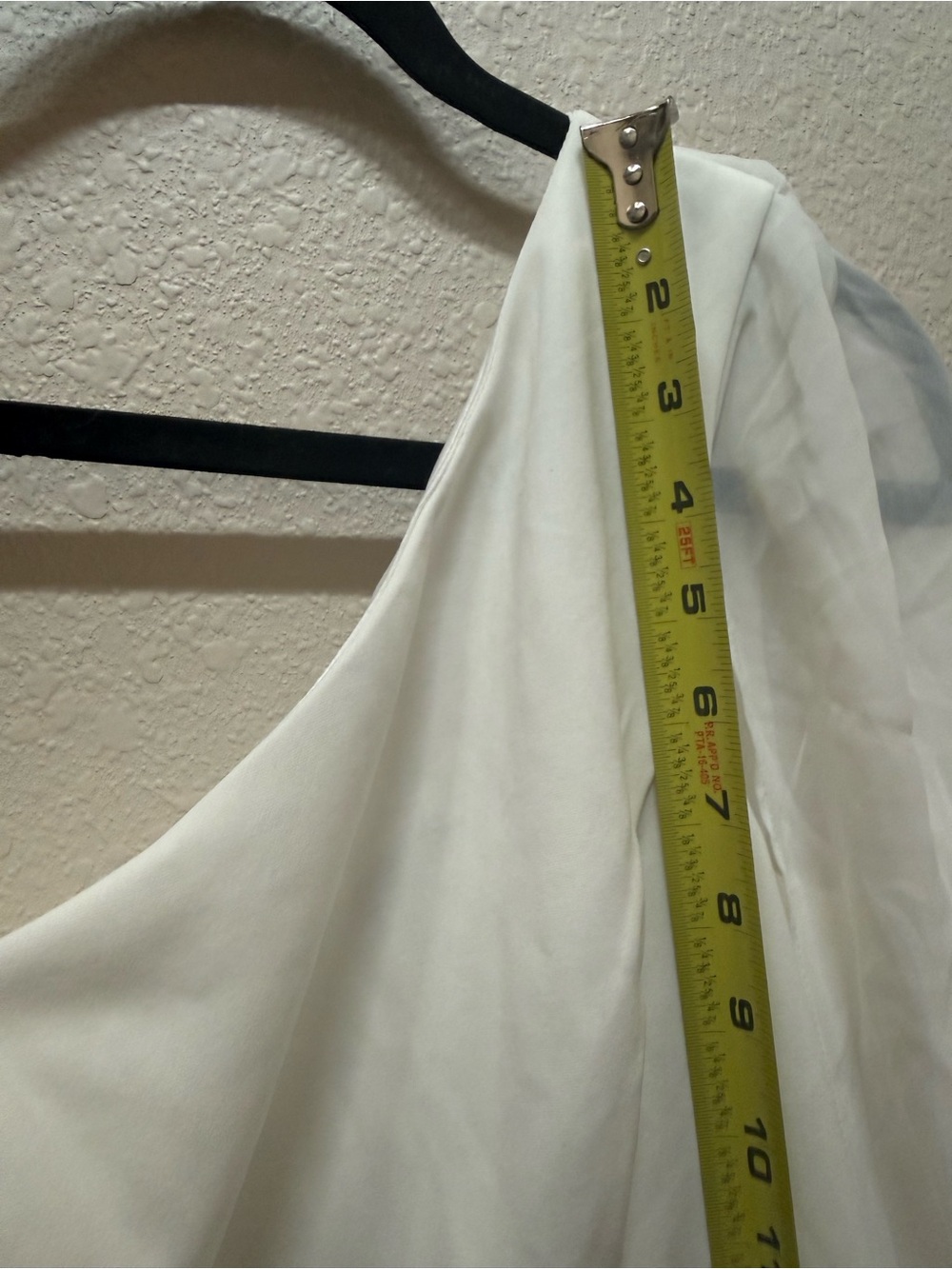 Lulu's White One-Shoulder Mini Dress with Sheer Long Sleeve - Picture 4 of 6